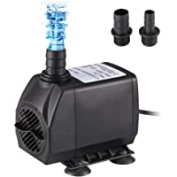 Homvik Bomba de Agua Sumergible 2500L-H 45W para Acuario Estanque Pecera Fuente Circulación de Agua Dulce y Marino con 2…